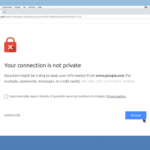 your connection is not private